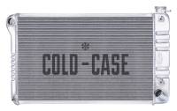 Cold Case 64-65 Pontiac GTO Tempest LeMans Aluminum Radiator, Fits cars equipped with factory AC radiator supports only, (AT) CCR-GPG22A