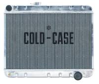 Cold Case 66-67 Pontiac GTO Tempest LeMansAluminum Radiator, Fits cars equipped with factory AC radiator supports only, (AT or MT) CCR-GPG38
