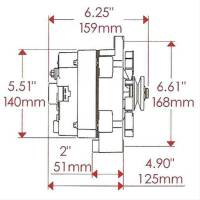 Power Master - Powermaster GM 12SI 140 amp 1 wire Polished Alternator POW-67293 - Image 3