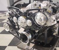 March Performance - March "Style Track" Alternator and Power Steering Only Serpentine All Inclusive System, Billet, Pontiac 326-455c.i. - 13145 Black Onyx (MAR- - Image 2