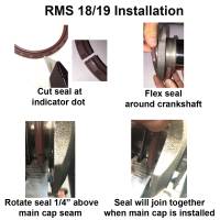 BOP - BOP Pontiac 3.00" Main DUAL LIP Viton 1pc Rear Main Seal (301, 326, 350, 389, 400) BOP-RMS18 - Image 2