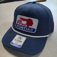 Pontiac V8 Classic Hat, Navy, Adjustable